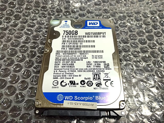 WD7500BPVT